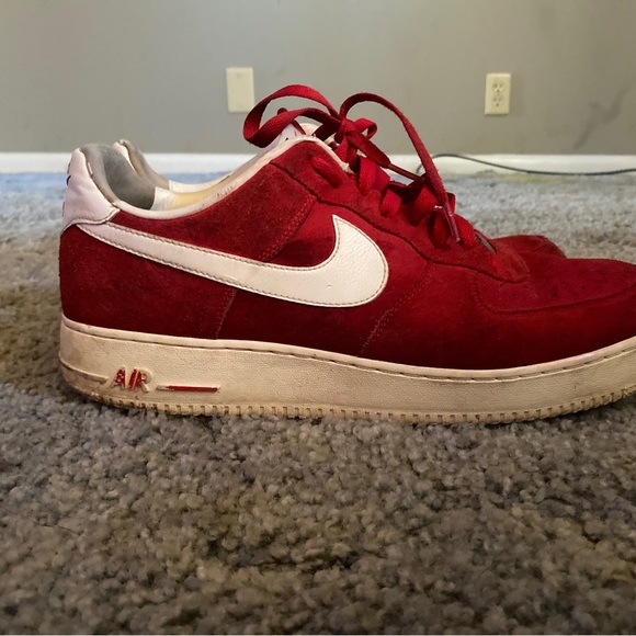 Red suede Air Force 1 - Picture 4 of 4